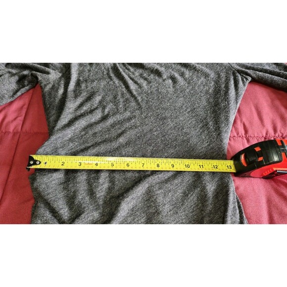 Banana Republic Bodycon Dress Womens Med Charcoal Gray Ruched Long Sleeve Knit - Picture 8 of 12